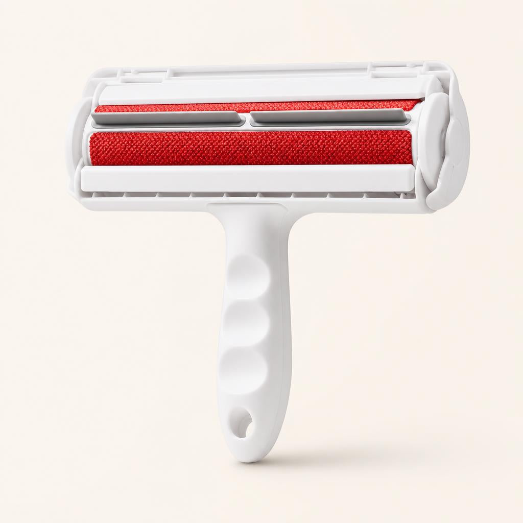 Reusable pet hair remover roller